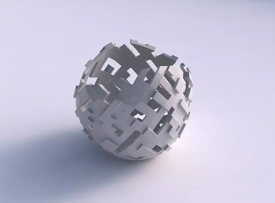 Bowl compressed 3 with cuts and 3D print model