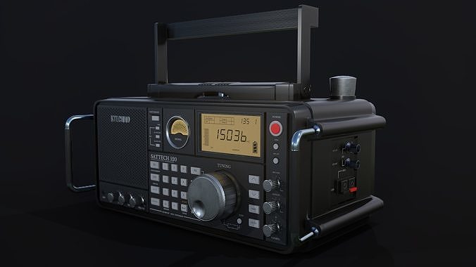 Ultimate Radio - Lowpoly  Low-poly 3D model