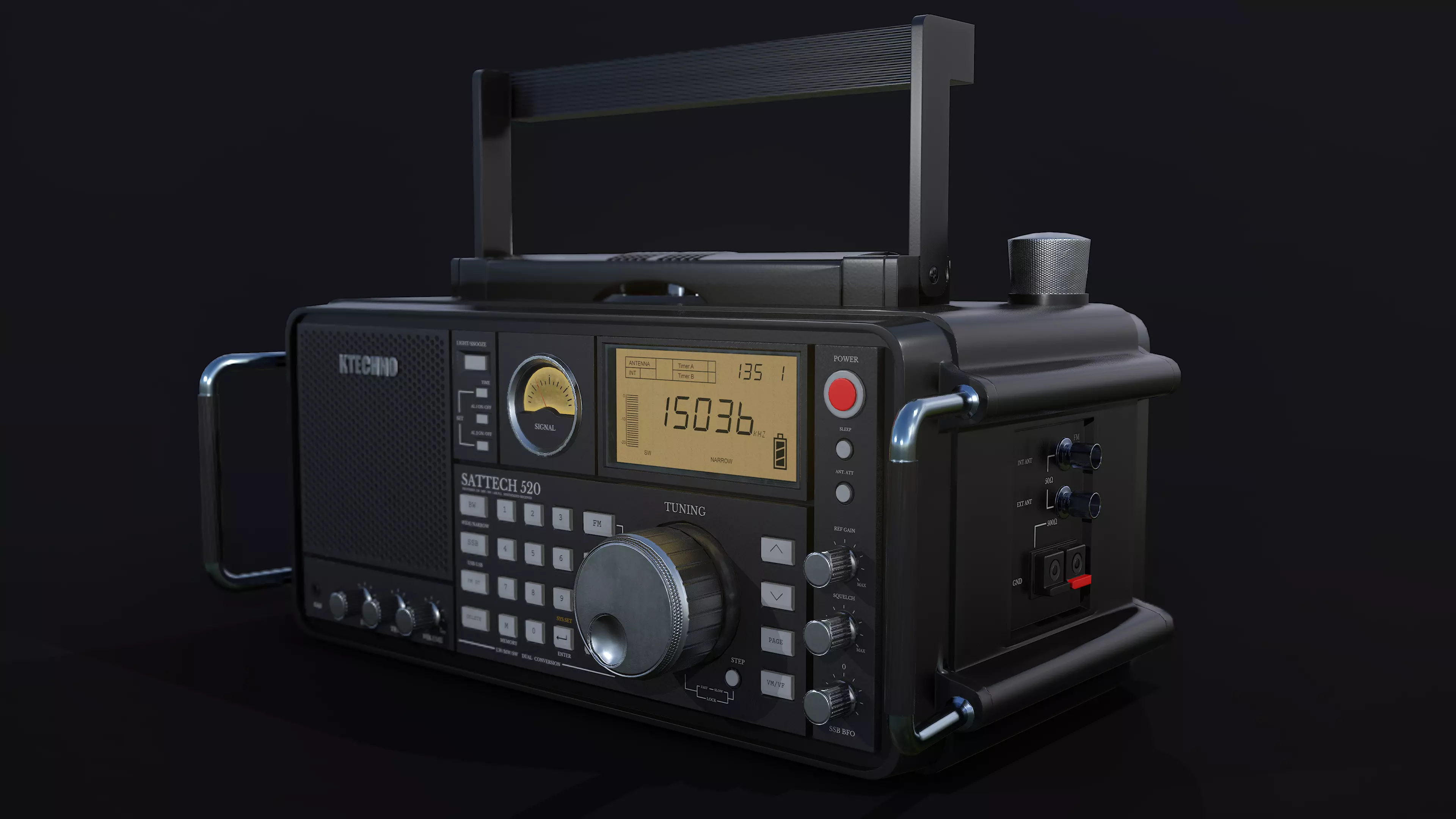 Ultimate Radio - Lowpoly  Low-poly 3D model_0