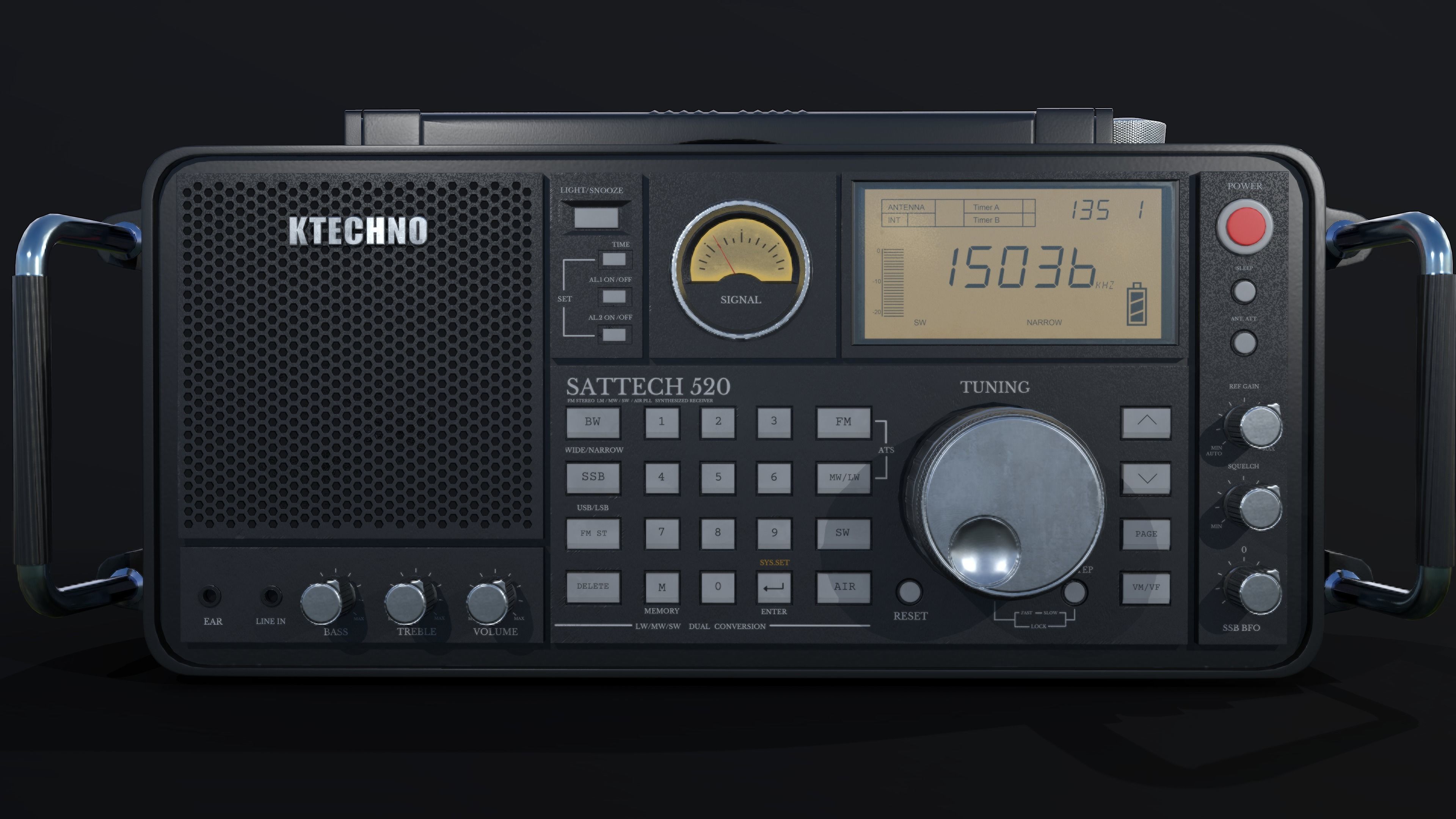 Ultimate Radio - Lowpoly  Low-poly 3D model_2