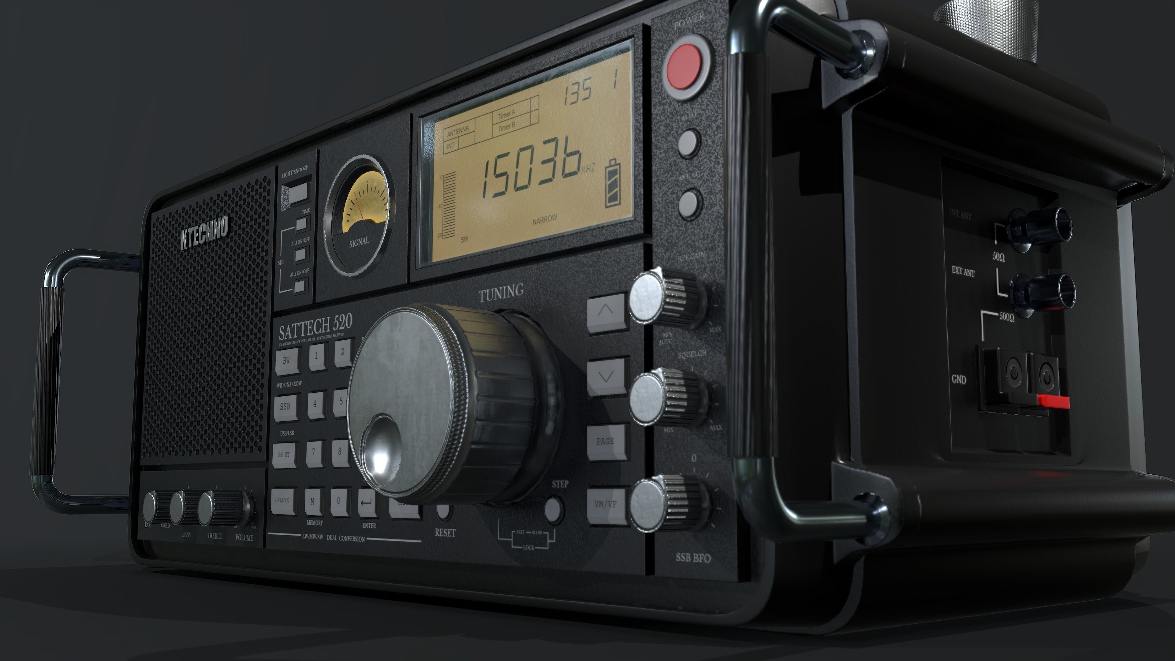 Ultimate Radio - Lowpoly  Low-poly 3D model_4