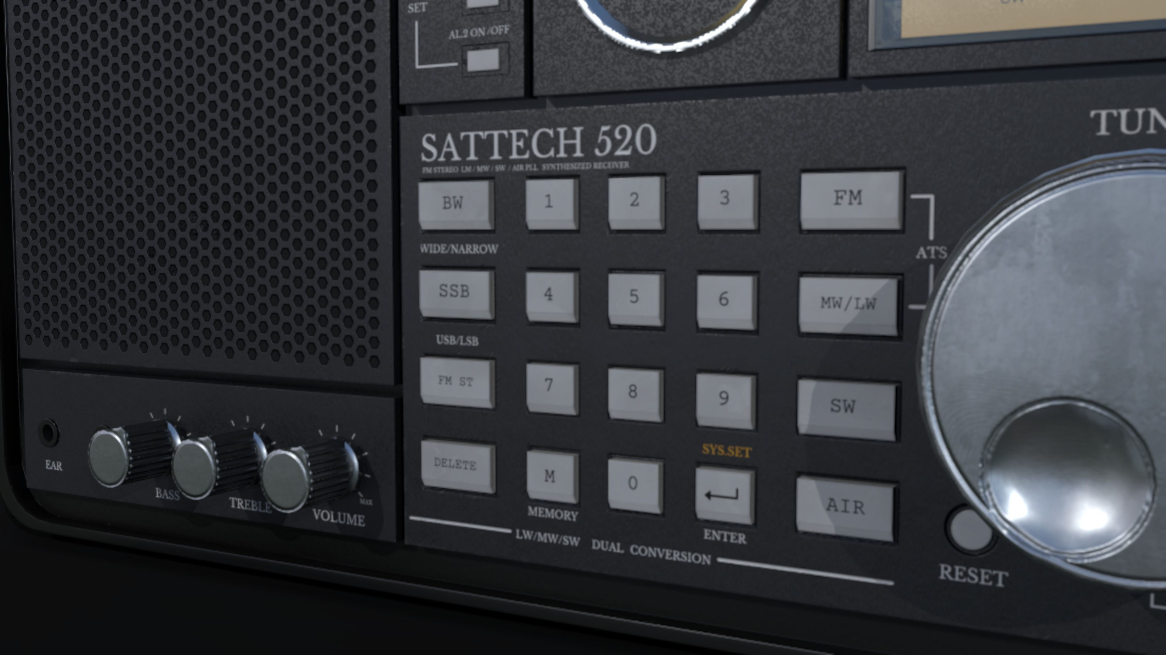 Ultimate Radio - Lowpoly  Low-poly 3D model_3