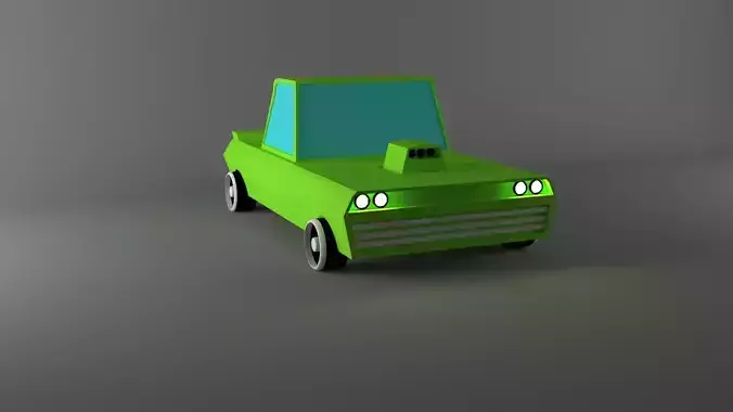 lowpoly racing car