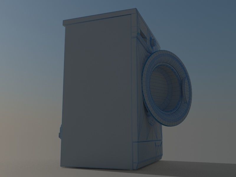 3D model LG FH0C3LD Washing mashine Low-poly 3D model_7
