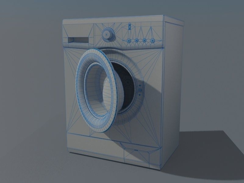 3D model LG FH0C3LD Washing mashine Low-poly 3D model_5