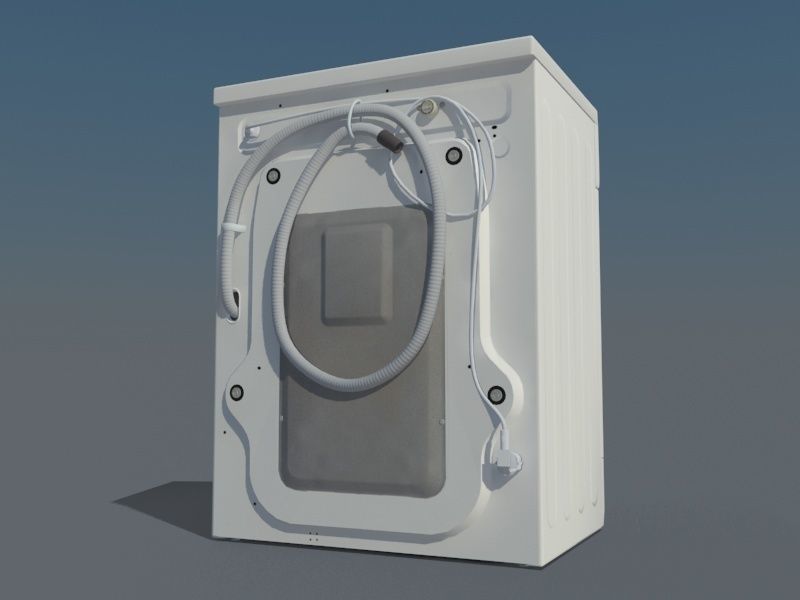 3D model LG FH0C3LD Washing mashine Low-poly 3D model_2