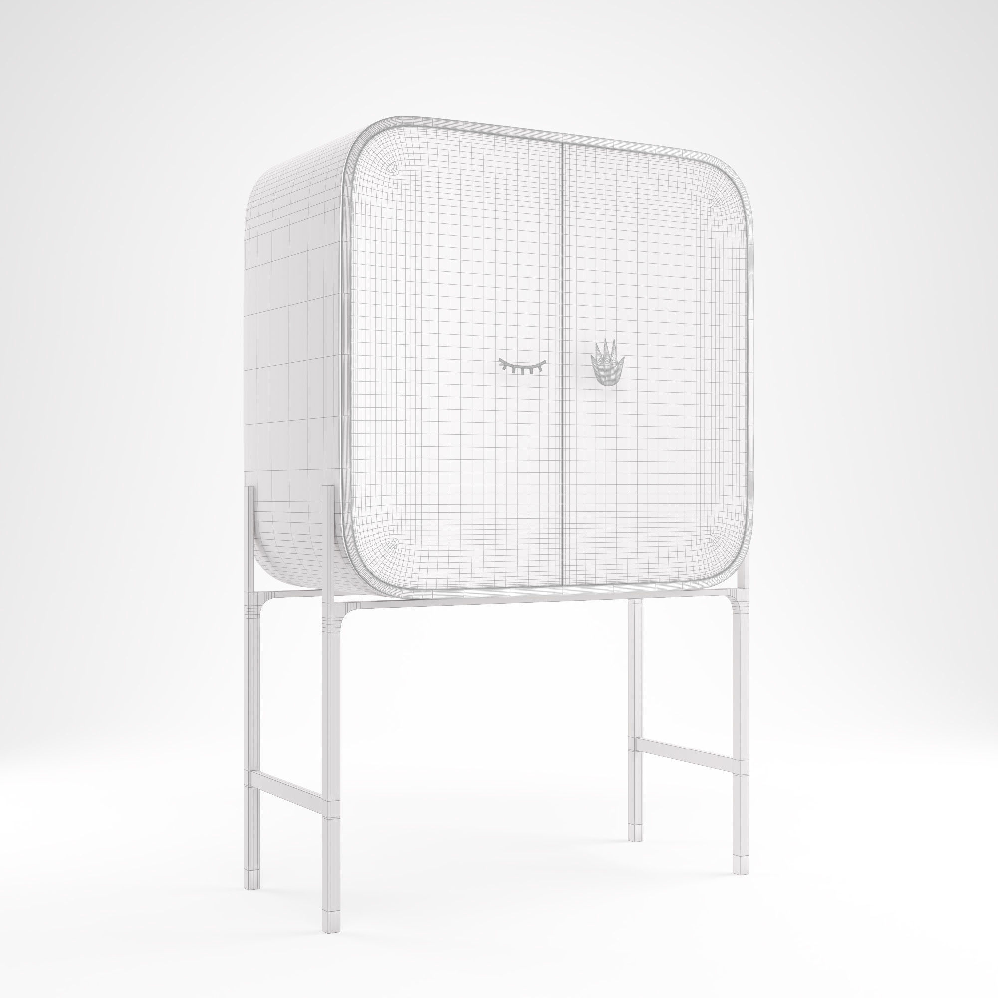 Stellar Works - Blink Small Cabinet 3D model_4