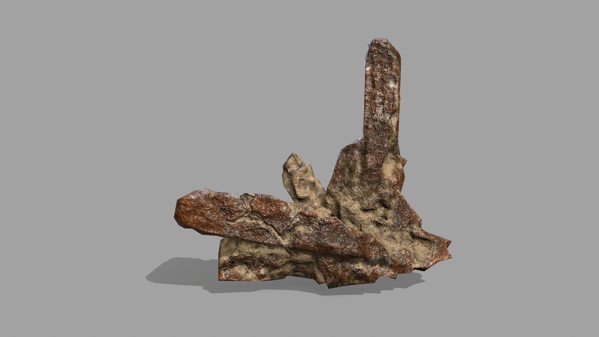 Rock Set Low-poly 3D model_7