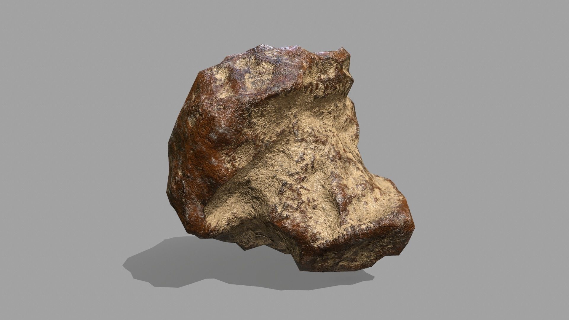 Rock Set Low-poly 3D model_1