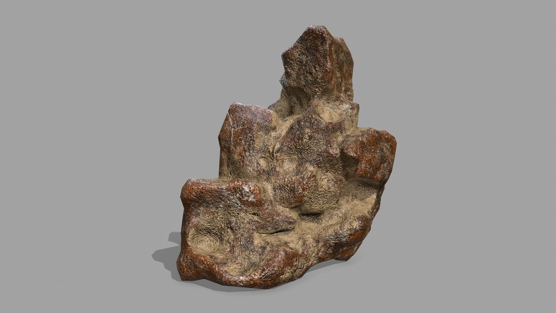 Rock Set Low-poly 3D model_9