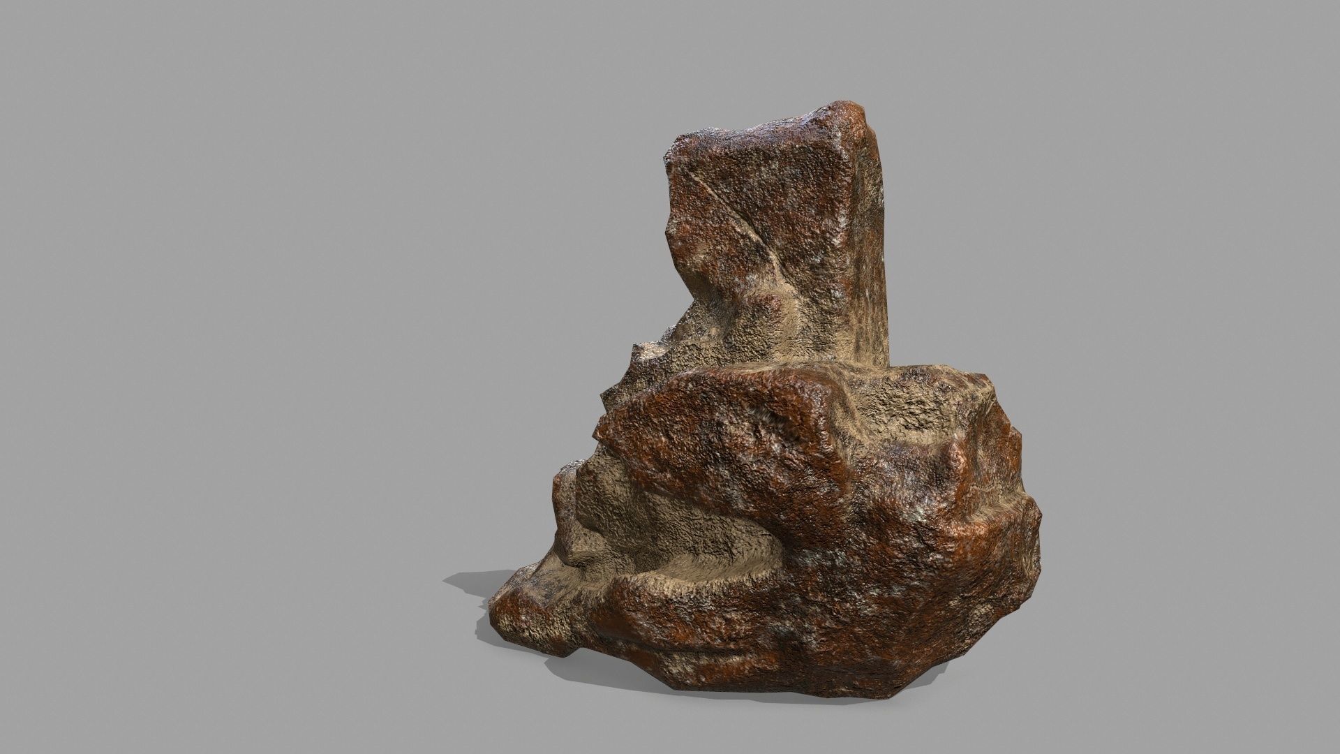 Rock Set Low-poly 3D model_12