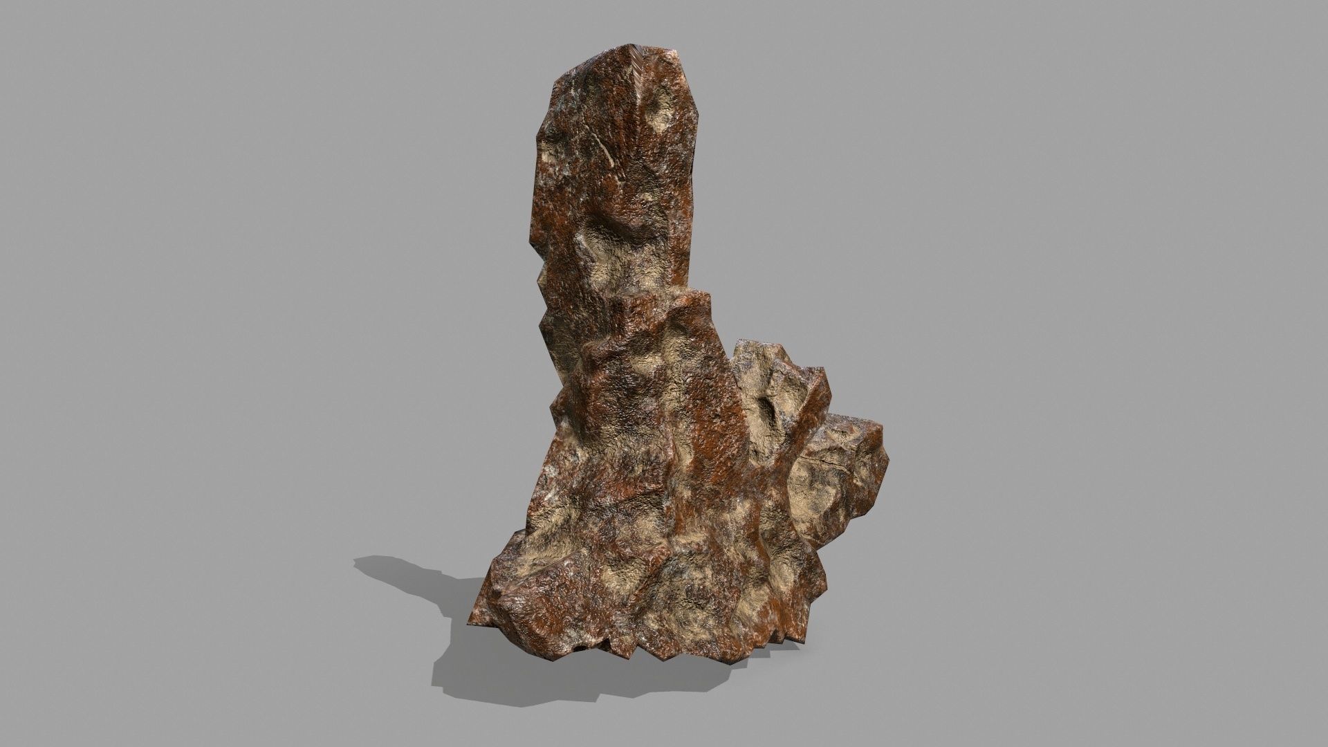Rock Set Low-poly 3D model_5