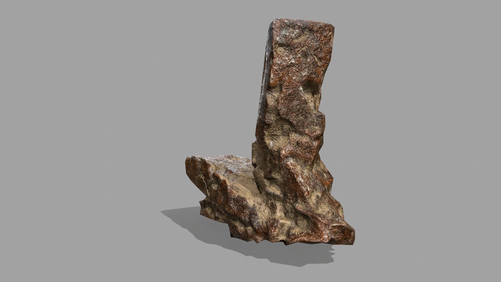 Rock Set Low-poly 3D model_6