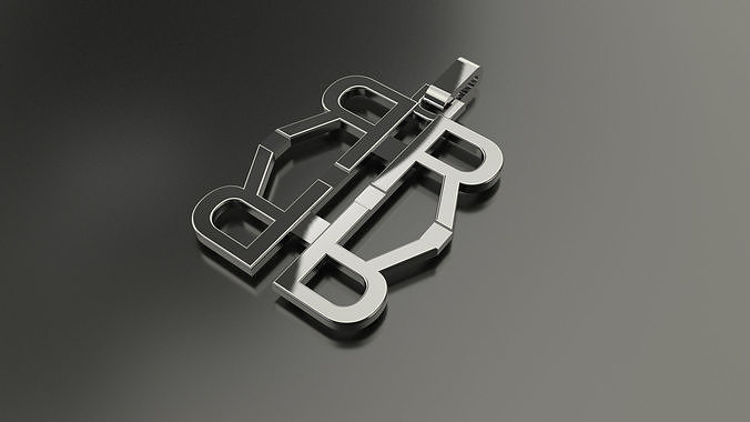 Pinwheel Letter R Necklace 3D print model