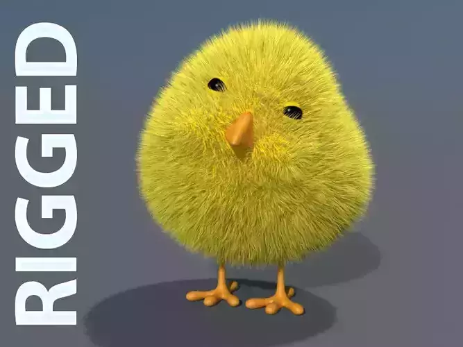 3D Chick - rigged