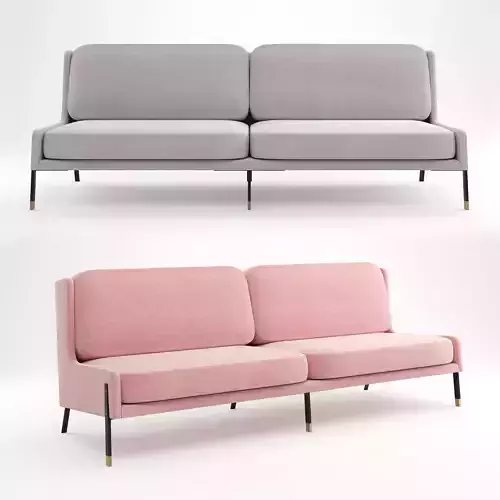 Stellar Works - Blink Sofa Three Seater 3D model