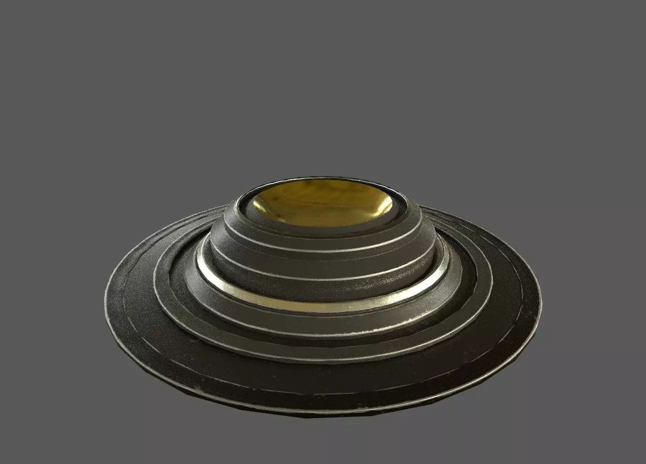 Holograph gold ring Free low-poly 3D model