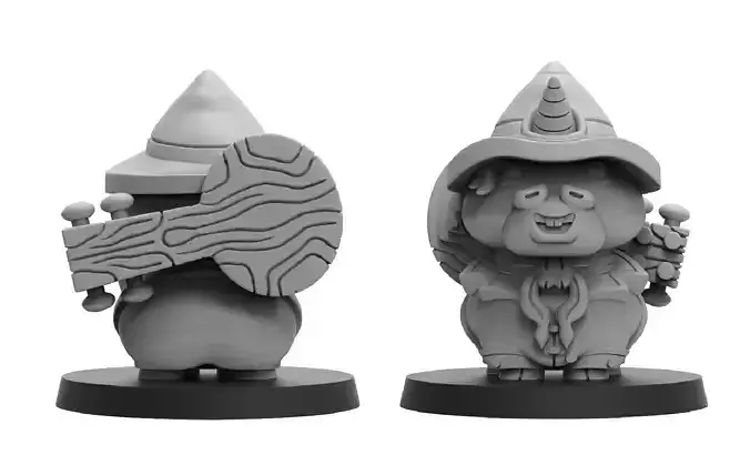 Heresylab - Chibi Unicorn Bard 3D print model