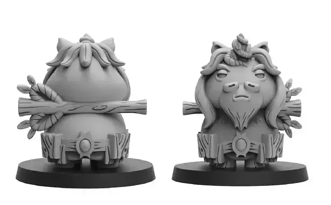 Heresylab - Chibi Unicorn  Druid 3D print model