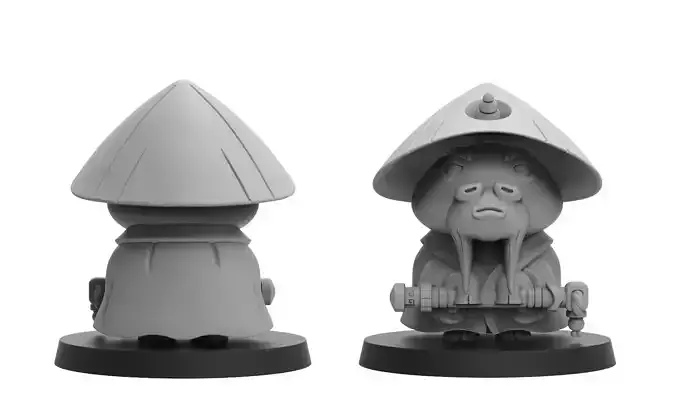 Heresylab - Chibi Unicorn Monk 3D print model