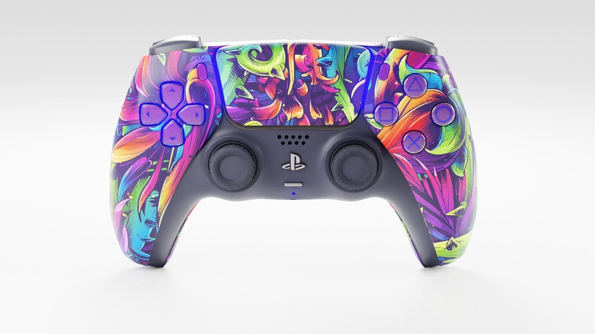 3D model Sony PlayStation 5 DualSense - 11 skins VR / AR / low-poly ...