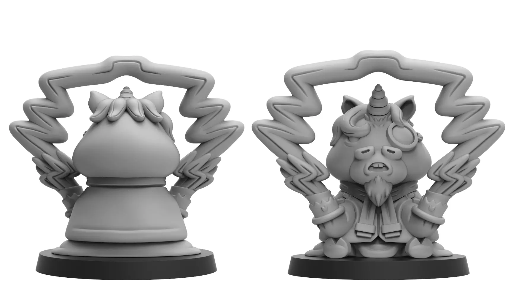 Heresylab - Chibi Unicorn Sorcerer 3D print model_0