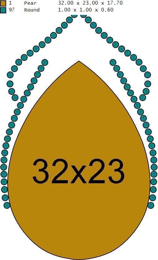 Pear pendant 1 3D print model_4