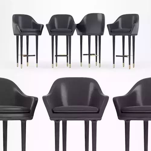 Stellar Works - Lunar Bar Chair 3D model