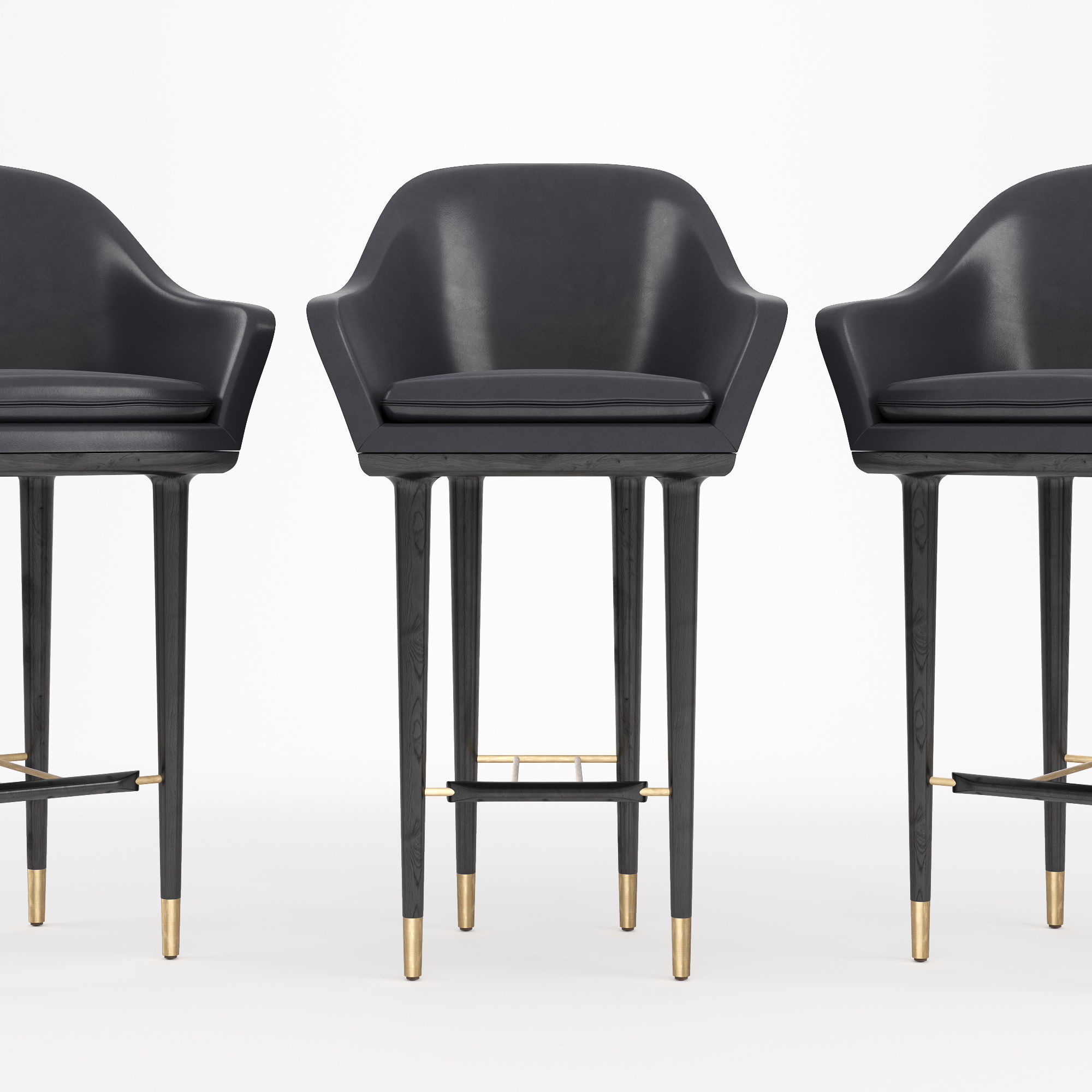 Stellar Works - Lunar Bar Chair 3D model_1