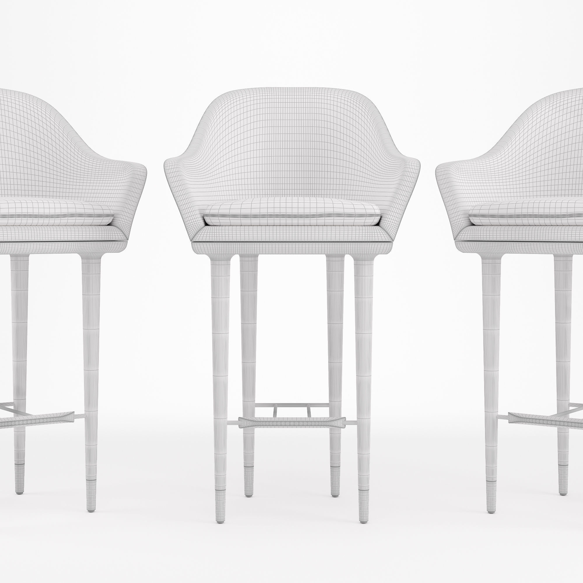 Stellar Works - Lunar Bar Chair 3D model_2