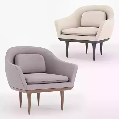 Stellar Works - Lunar Lounge Chair Large 3D model