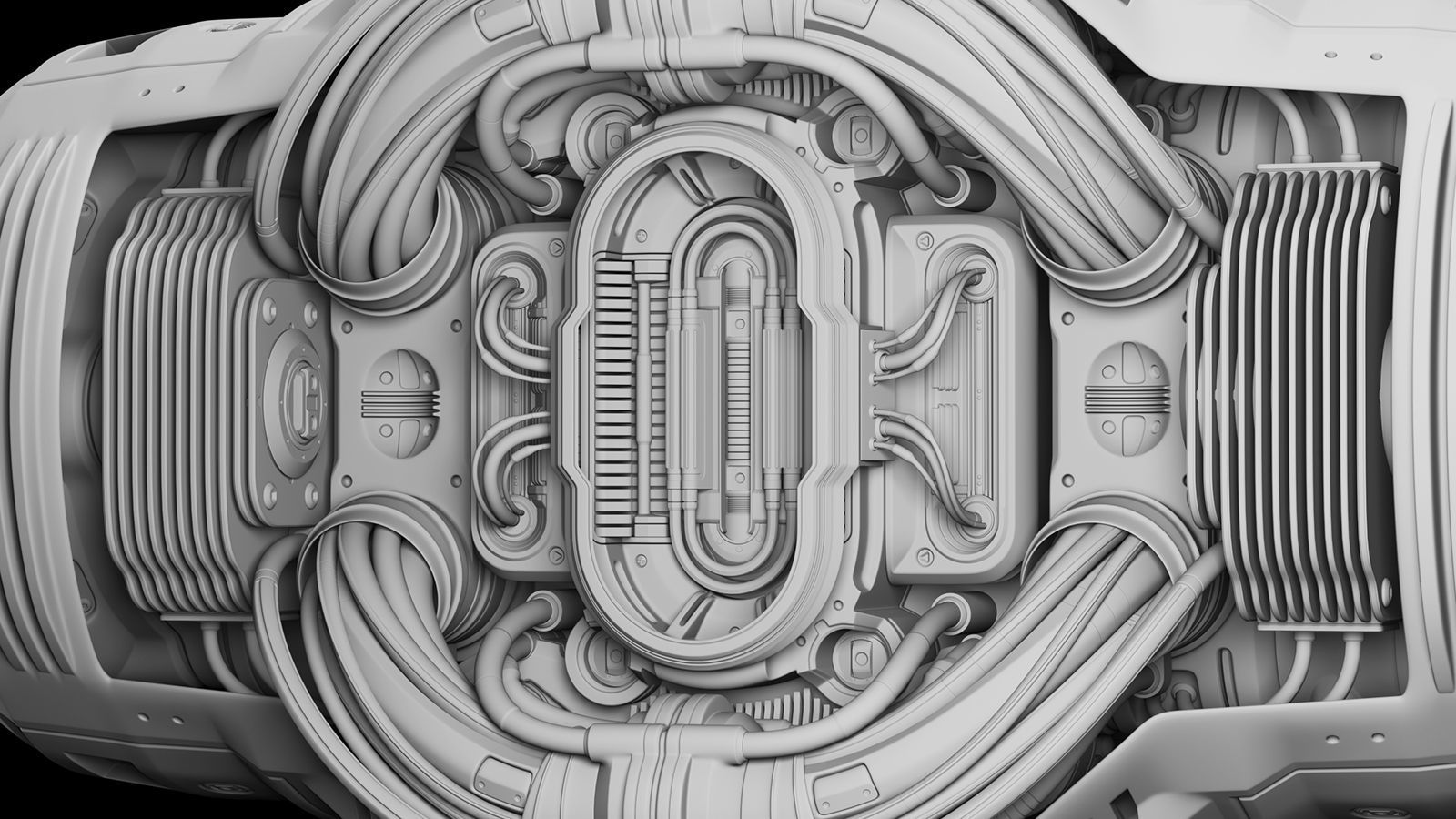 Sci Fi CORE C1 KITBASH ELEMENT 3D model_10