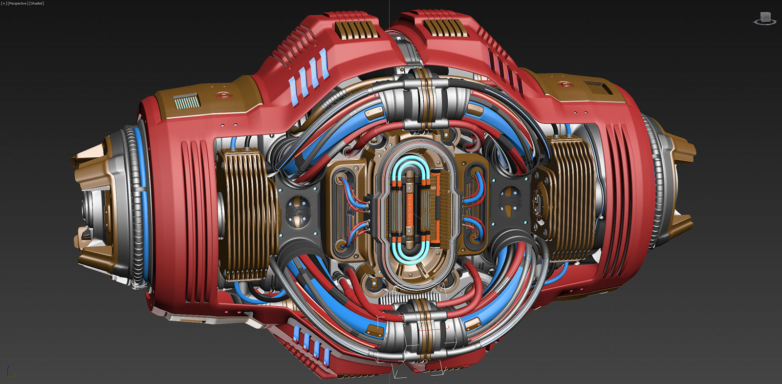 Sci Fi CORE C1 KITBASH ELEMENT 3D model_12