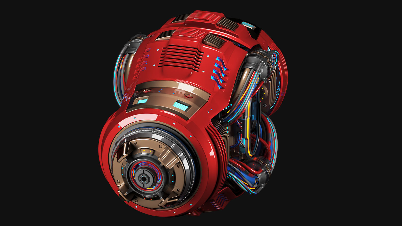Sci Fi CORE C1 KITBASH ELEMENT 3D model_9