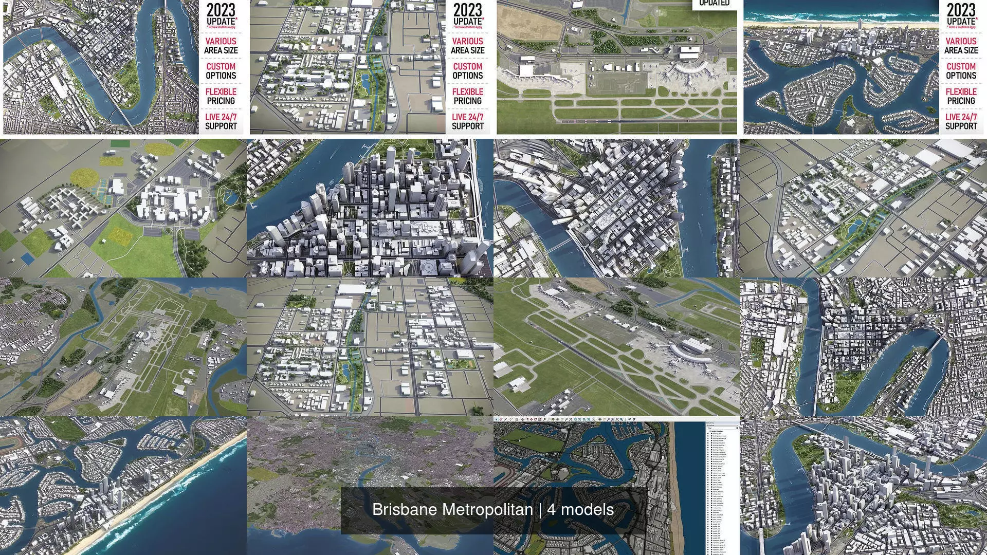 Brisbane Metropolitan 3D Model Collection_1