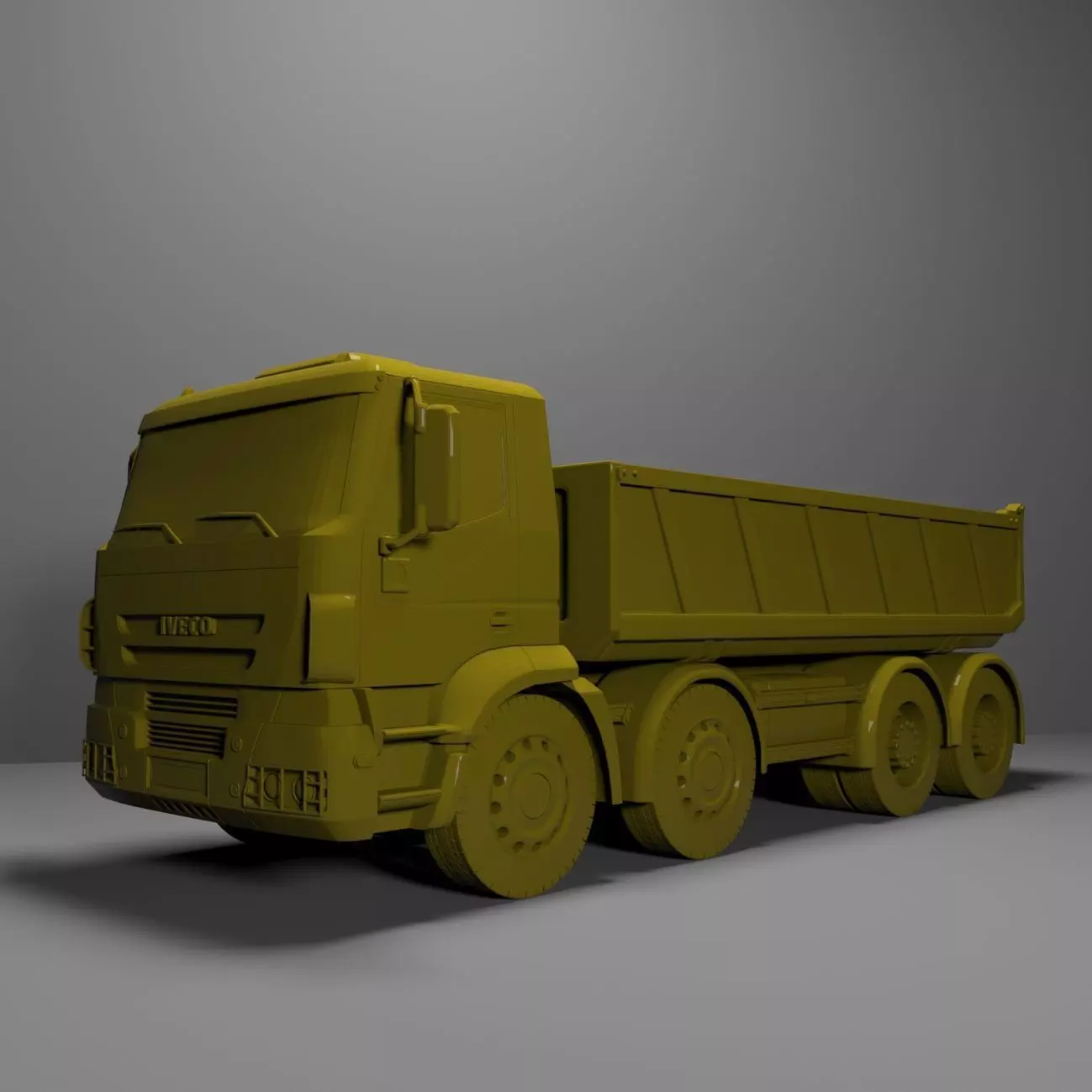 Dump Truck Inveco Ready for Print Free 3D print model
