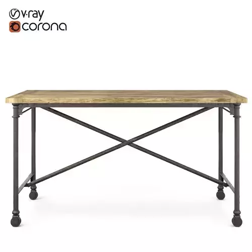 Restoration Hardware Flatiron Desk 3D model