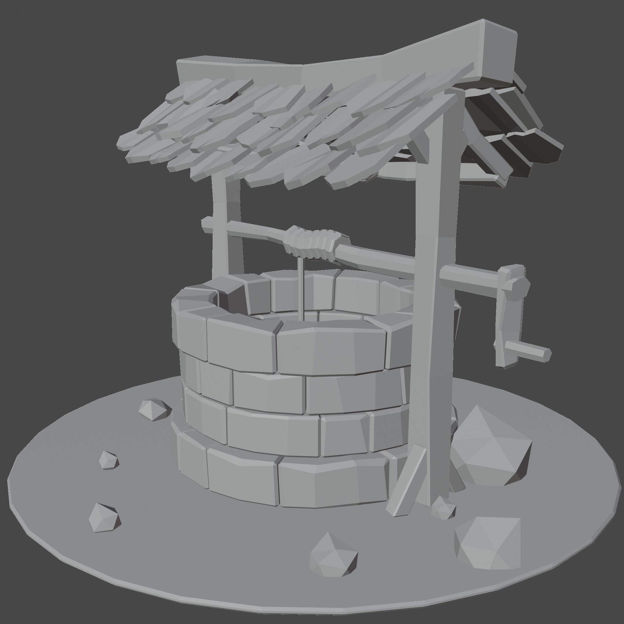 Well in Low-Poly Style Texture_8