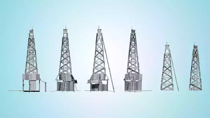 Oil Field A 3D model