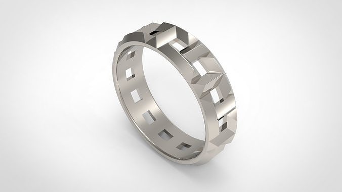 Tiffany True Wide Rings in US Size 3D print model