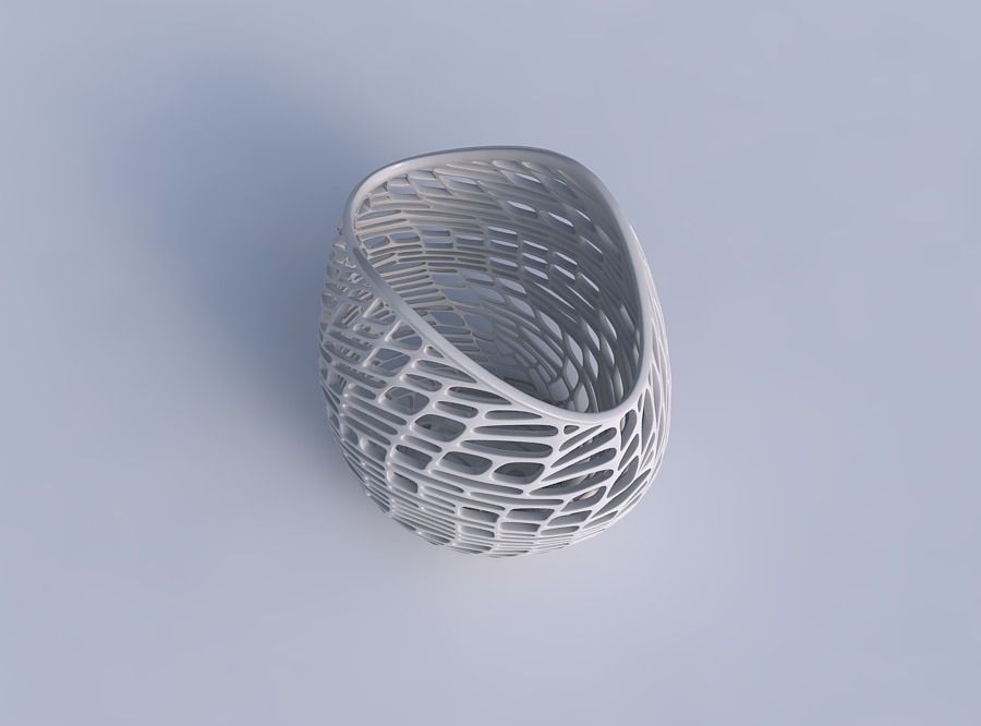 Bowl compressed 3 with twisted lattice tiles 3D print model_1