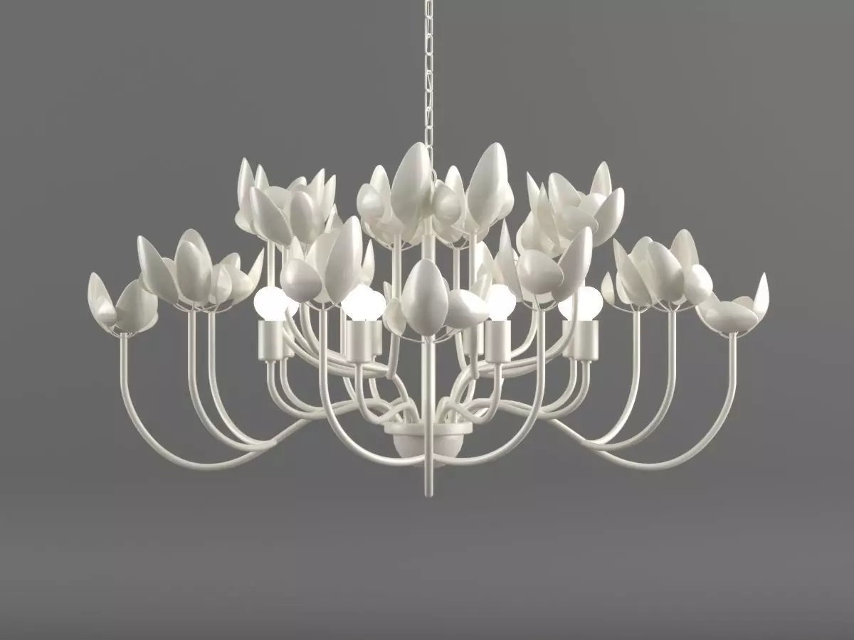 Anthropologie - Gardenia Chandelier 3D model_0