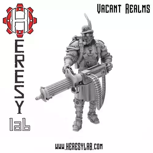 Heresylab - Steam Punk Gunner 3D print model