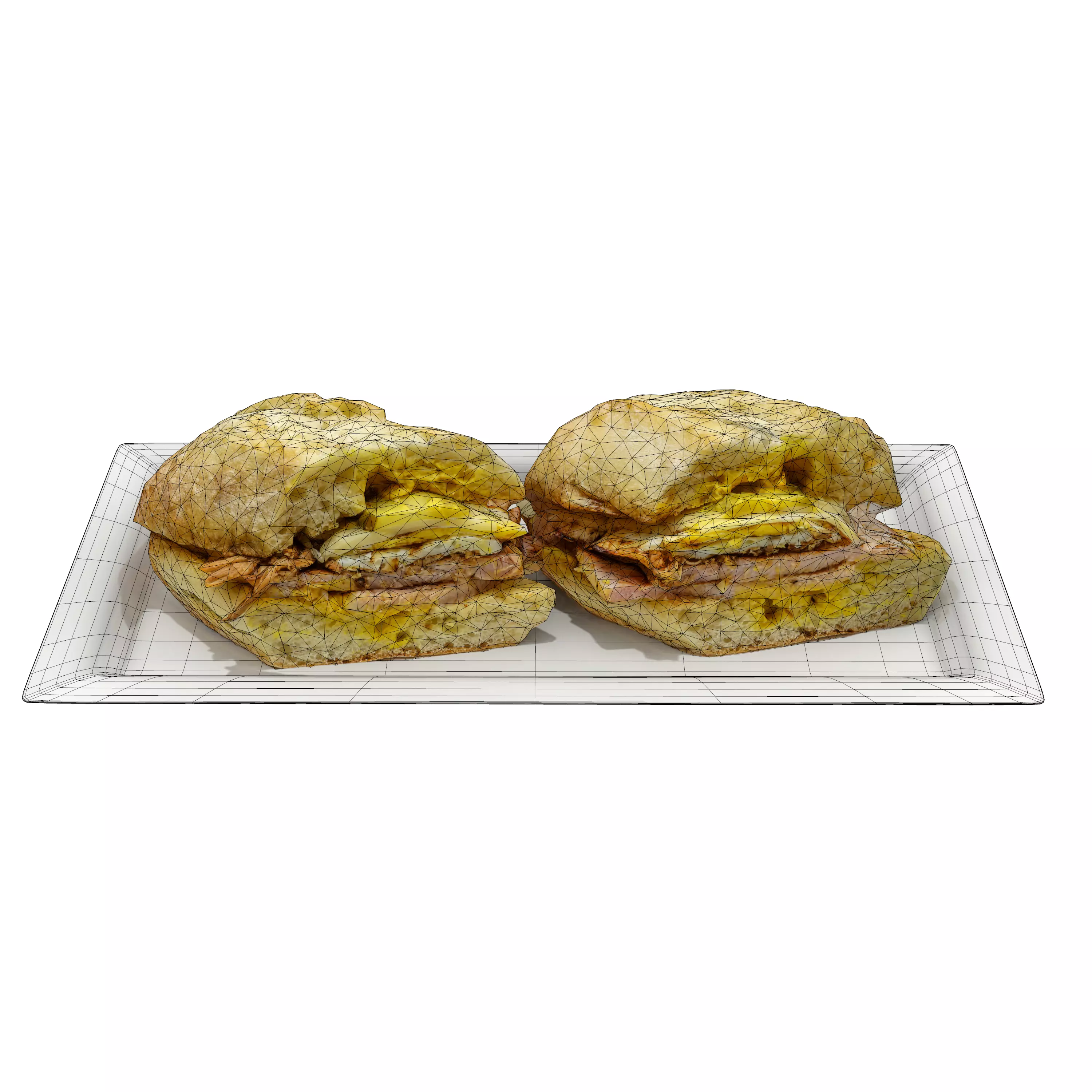 CUBAN SANDWICH Low-poly 3D model_0