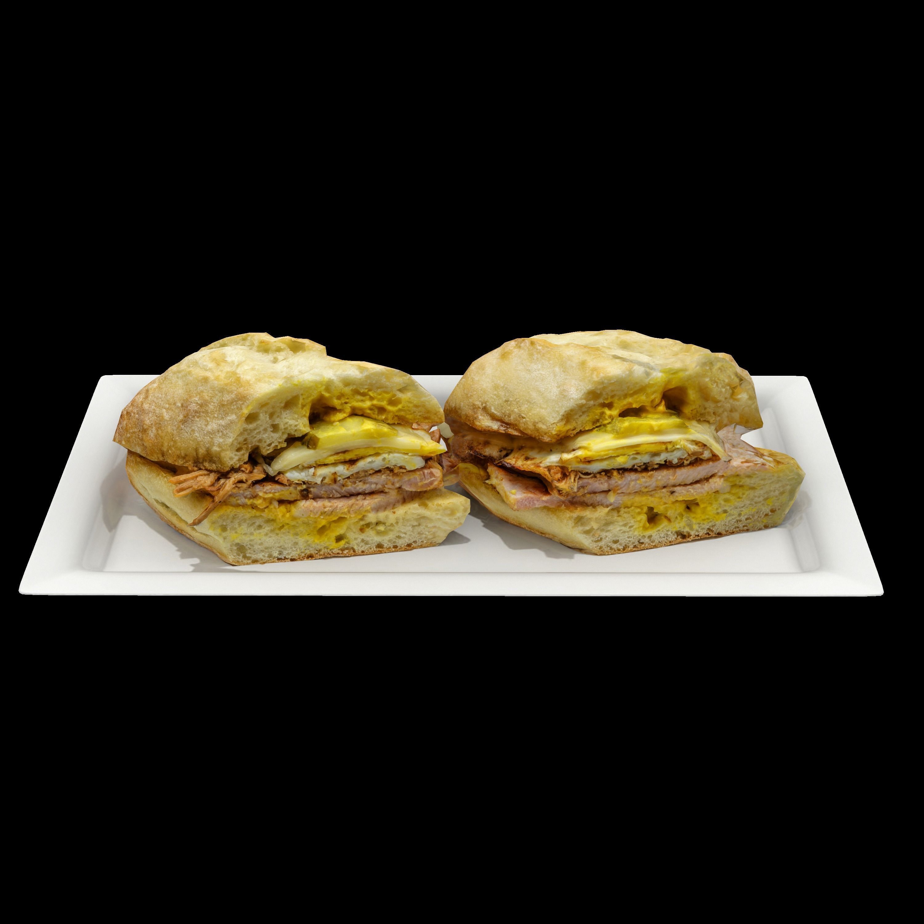 CUBAN SANDWICH Low-poly 3D model_6