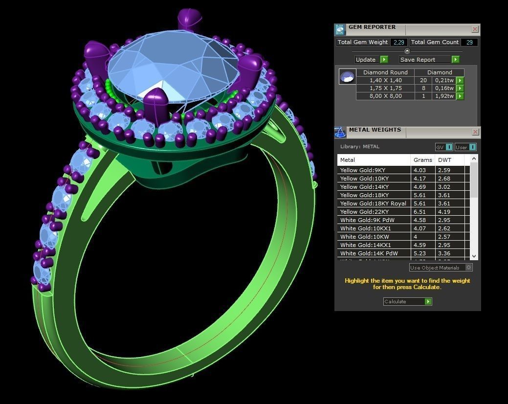 RING MODEL 388 3D print model_3