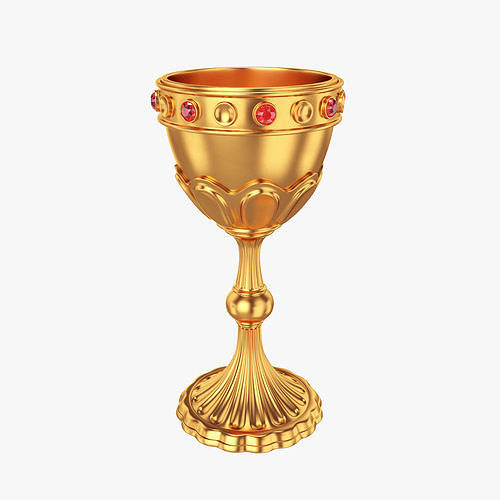 Golden Chalice 3D model