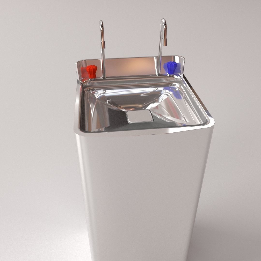 Drinking Fountain 3D model_1
