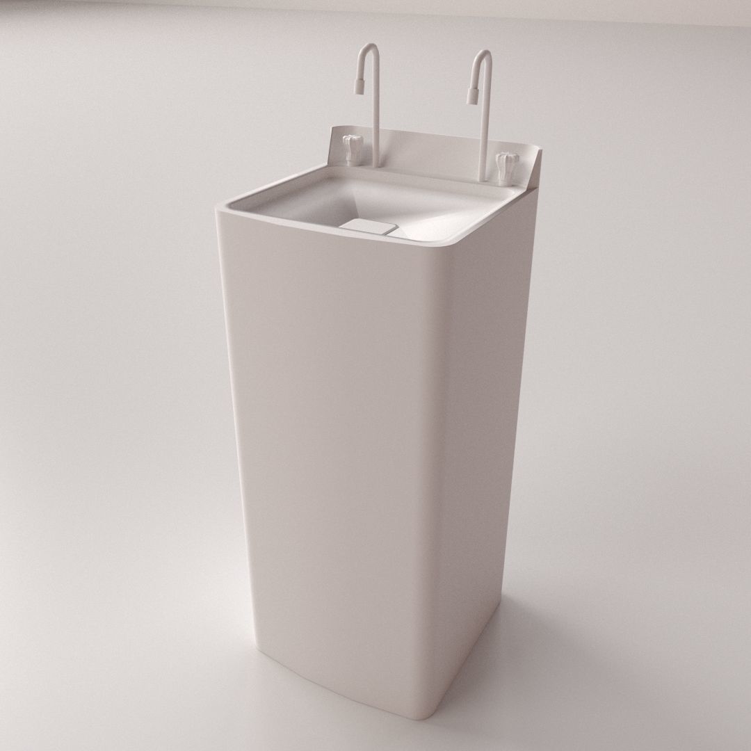 Drinking Fountain 3D model_3