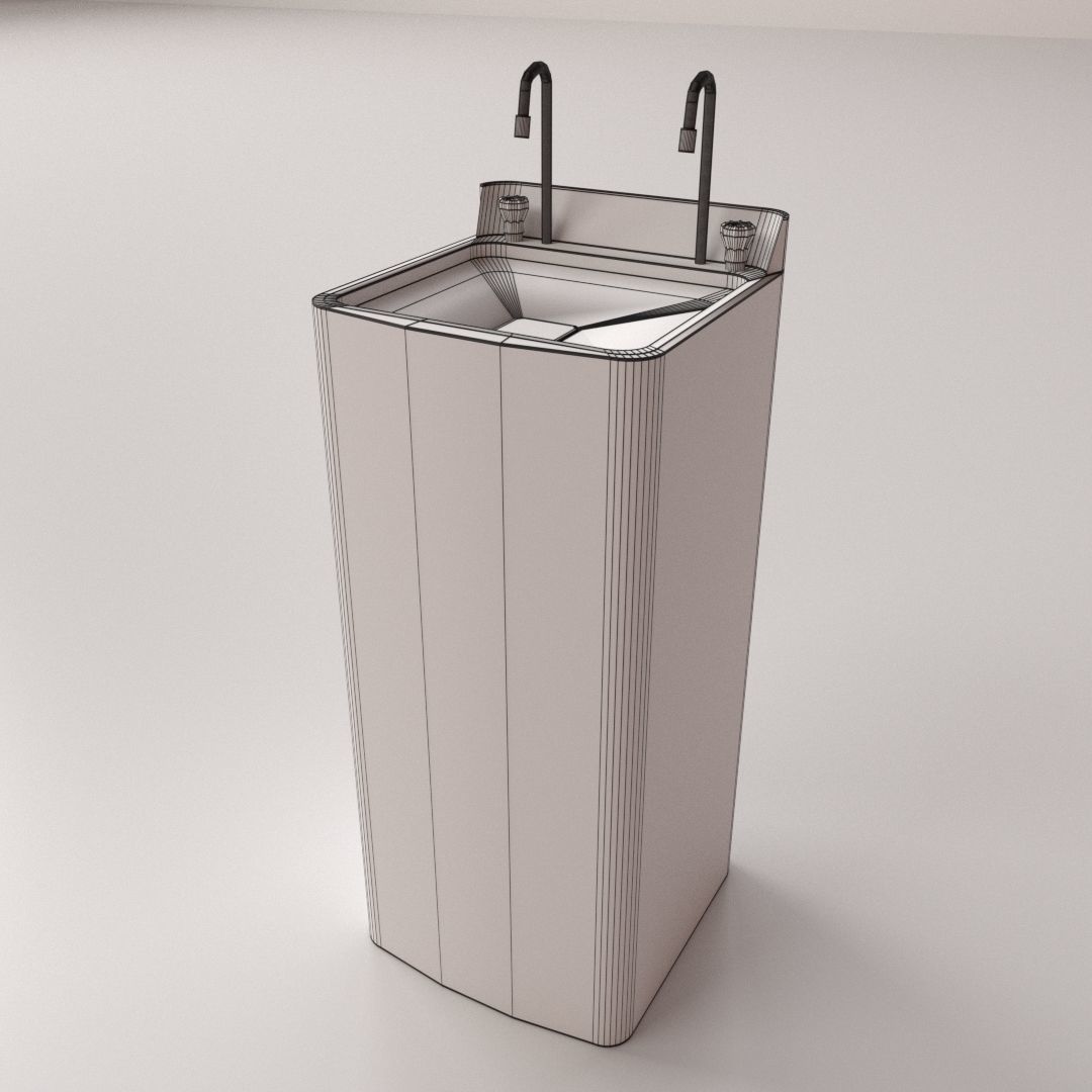 Drinking Fountain 3D model_4